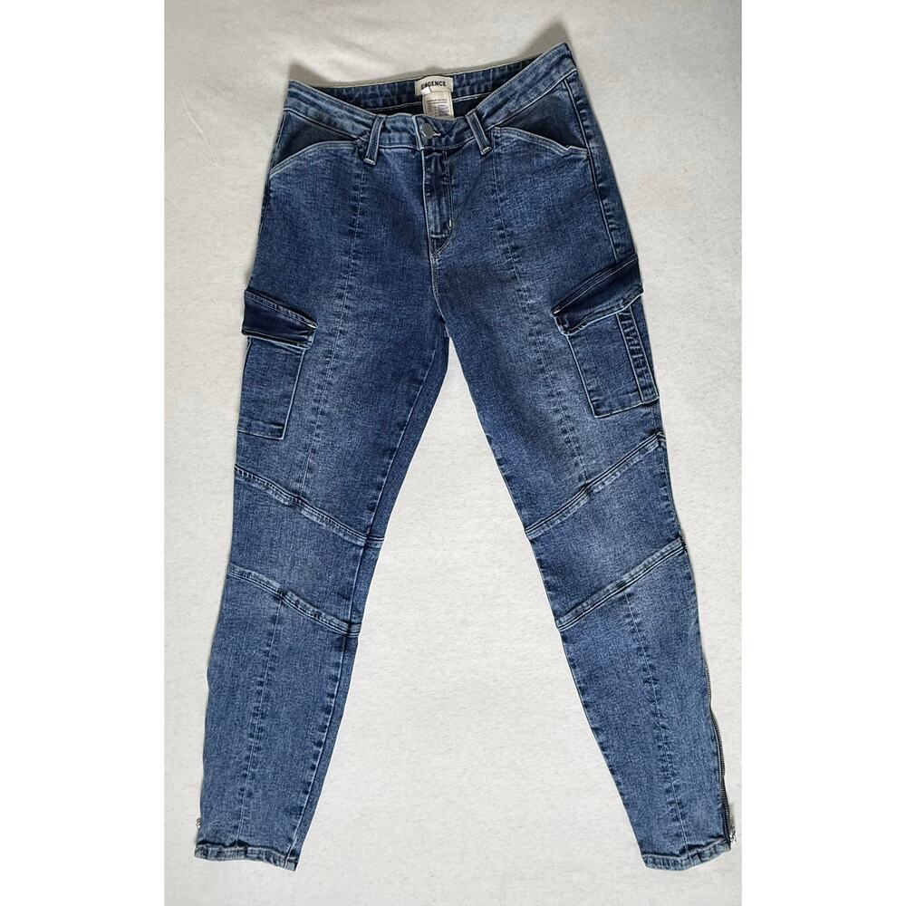 L'AGENCE Patton Mid-Rise Skinny Cargo Jeans
Size 27